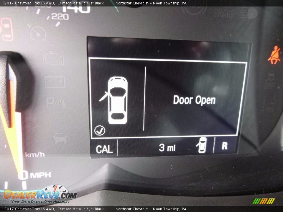 2017 Chevrolet Trax LS AWD Crimson Metallic / Jet Black Photo #20