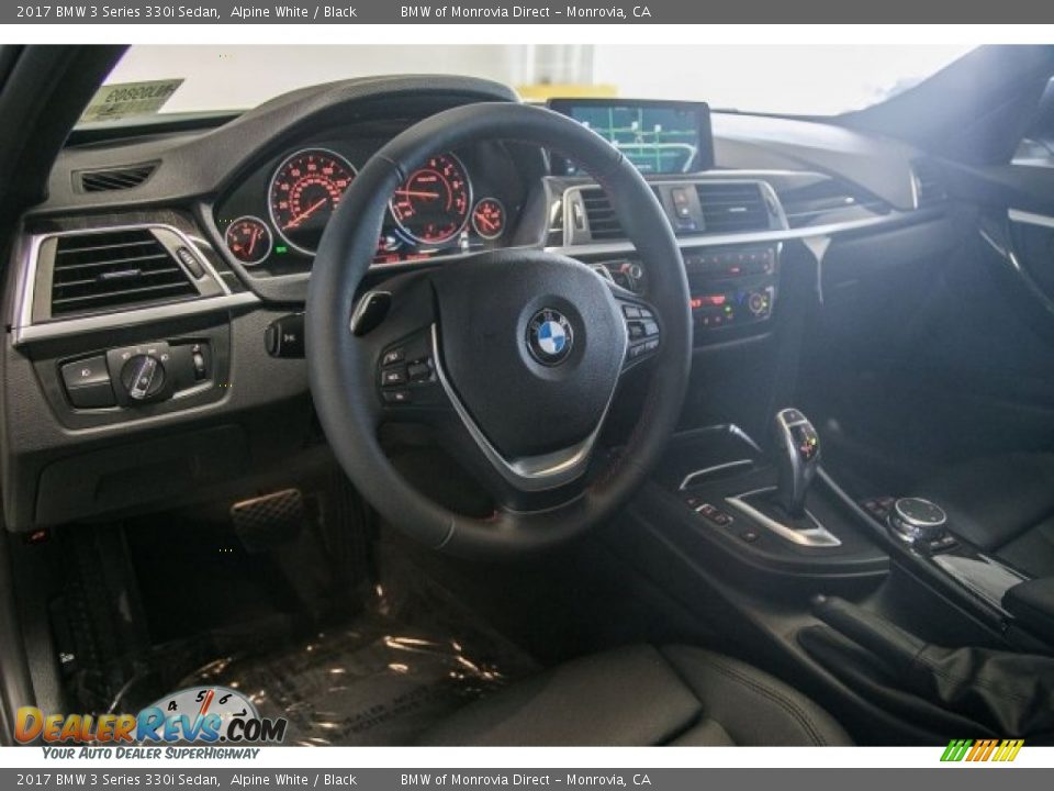 2017 BMW 3 Series 330i Sedan Alpine White / Black Photo #6