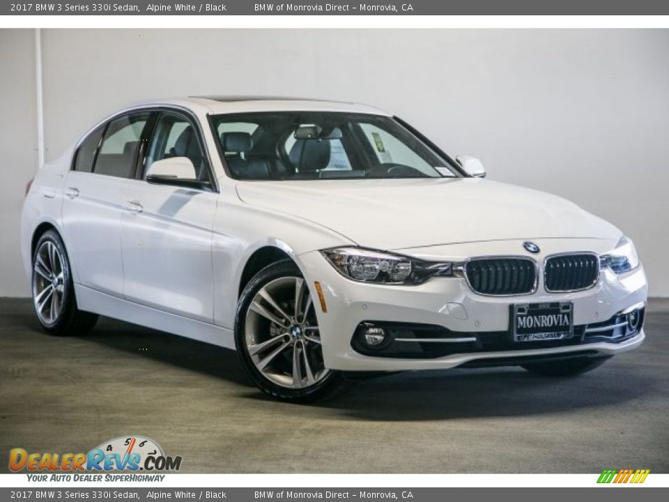 2017 BMW 3 Series 330i Sedan Alpine White / Black Photo #12