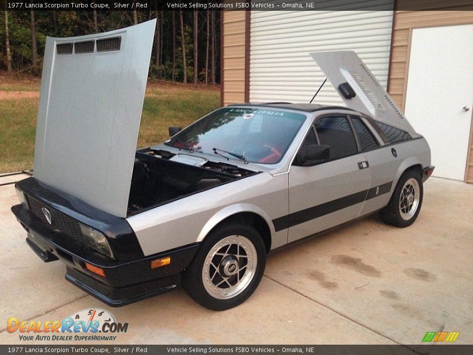 1977 Lancia Scorpion Turbo Coupe Silver / Red Photo #1