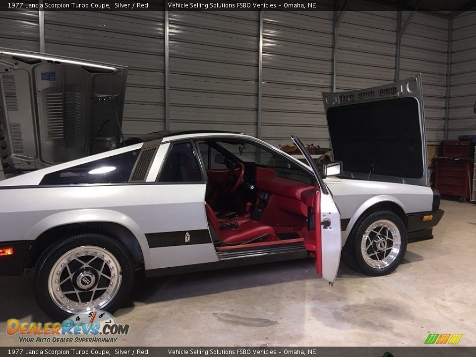 1977 Lancia Scorpion Turbo Coupe Silver / Red Photo #27