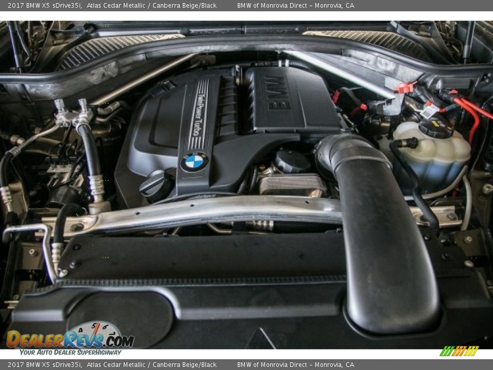 2017 BMW X5 sDrive35i Atlas Cedar Metallic / Canberra Beige/Black Photo #8