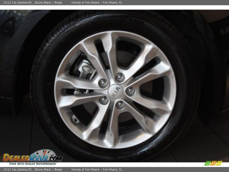 2012 Kia Optima EX Ebony Black / Beige Photo #2