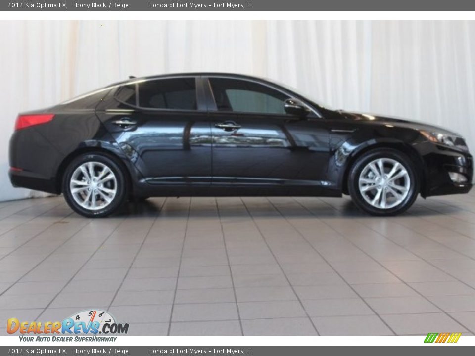 2012 Kia Optima EX Ebony Black / Beige Photo #3
