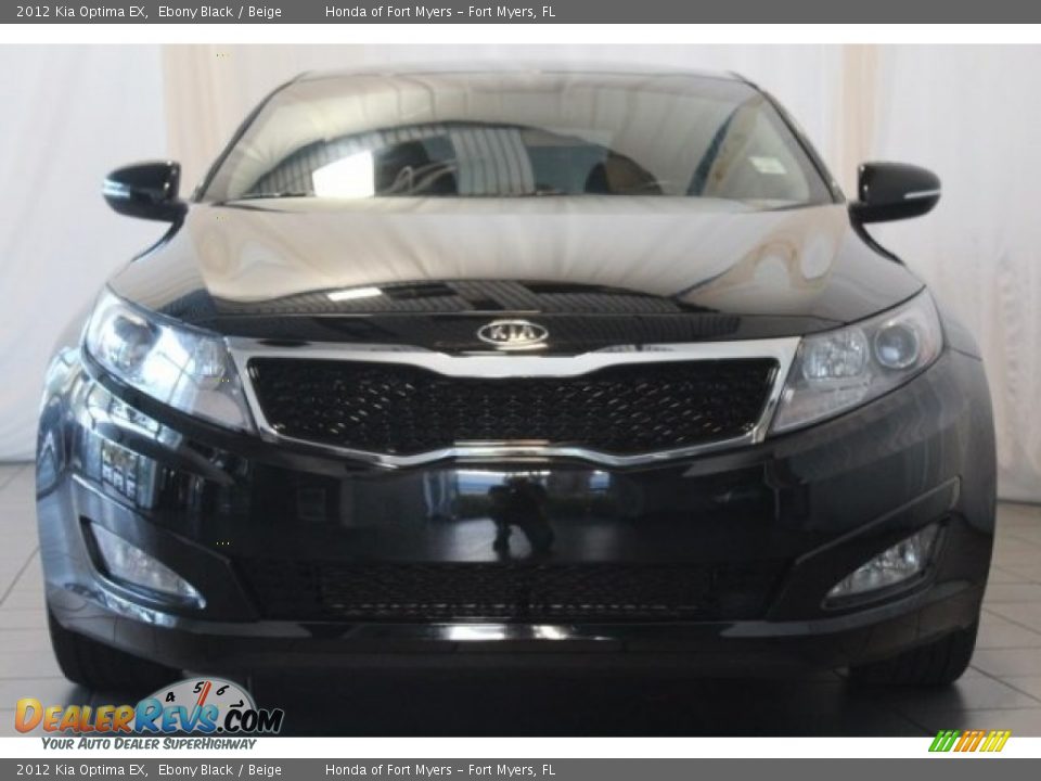 2012 Kia Optima EX Ebony Black / Beige Photo #4