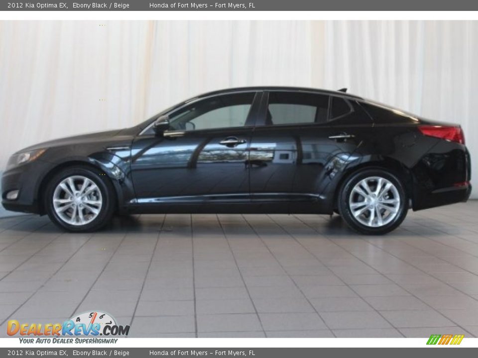 2012 Kia Optima EX Ebony Black / Beige Photo #5