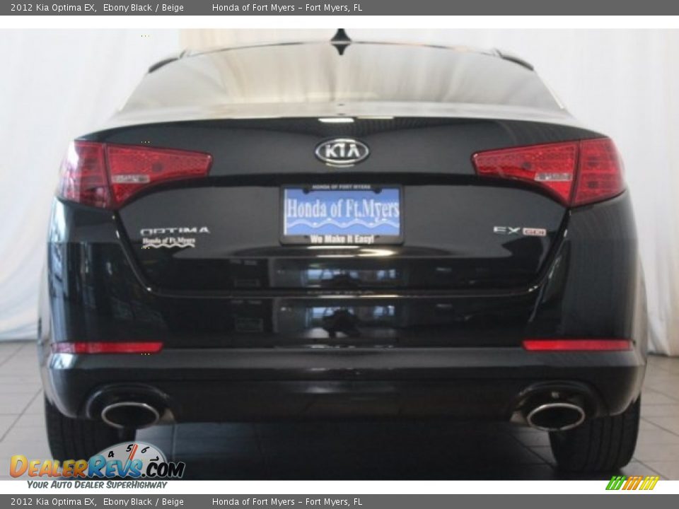 2012 Kia Optima EX Ebony Black / Beige Photo #6