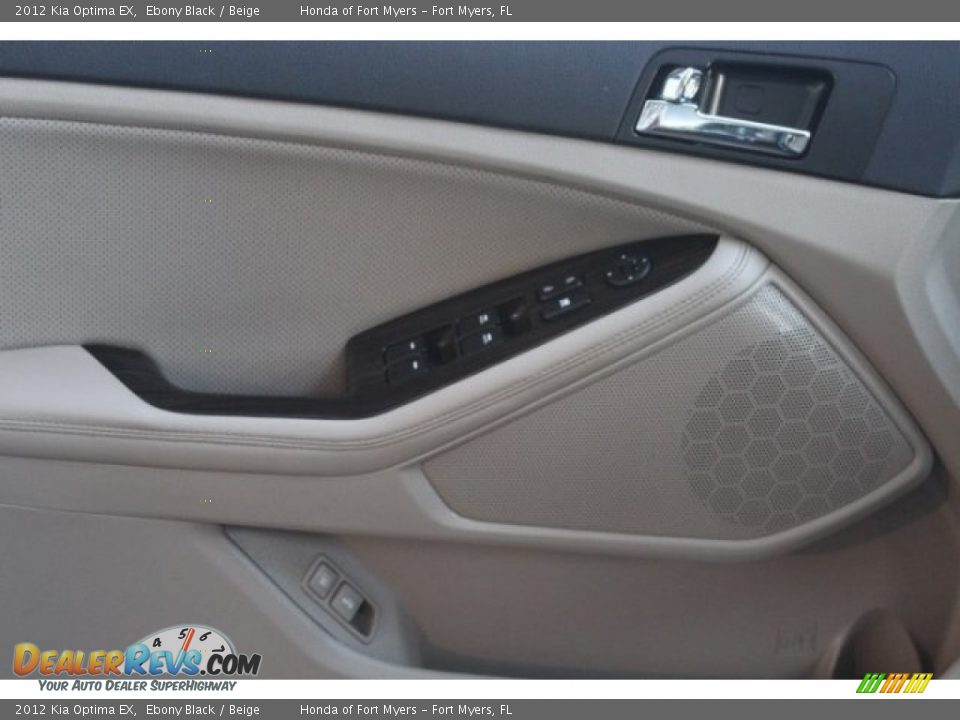 2012 Kia Optima EX Ebony Black / Beige Photo #7