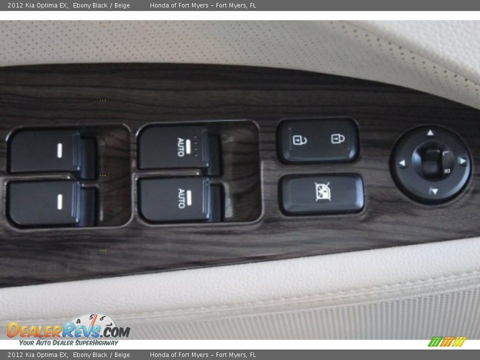 2012 Kia Optima EX Ebony Black / Beige Photo #8
