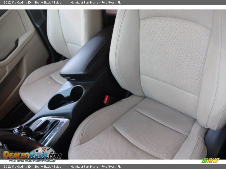 2012 Kia Optima EX Ebony Black / Beige Photo #10