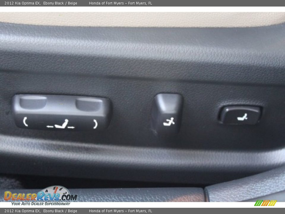 2012 Kia Optima EX Ebony Black / Beige Photo #11