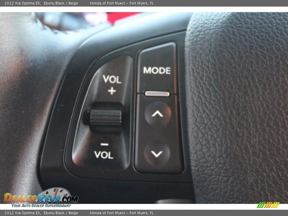 2012 Kia Optima EX Ebony Black / Beige Photo #14