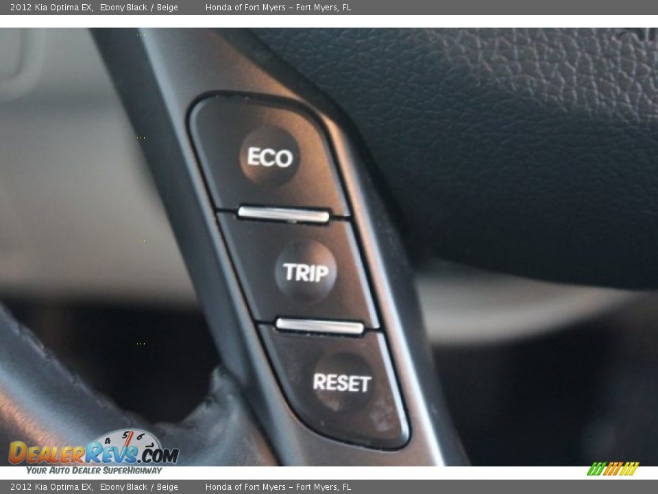 2012 Kia Optima EX Ebony Black / Beige Photo #15