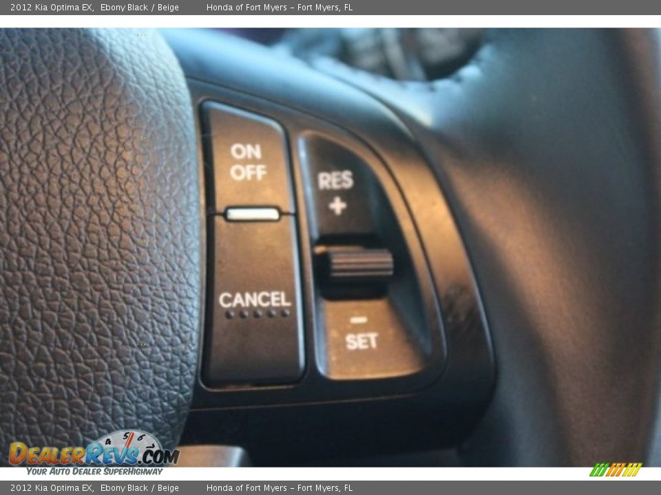 2012 Kia Optima EX Ebony Black / Beige Photo #16
