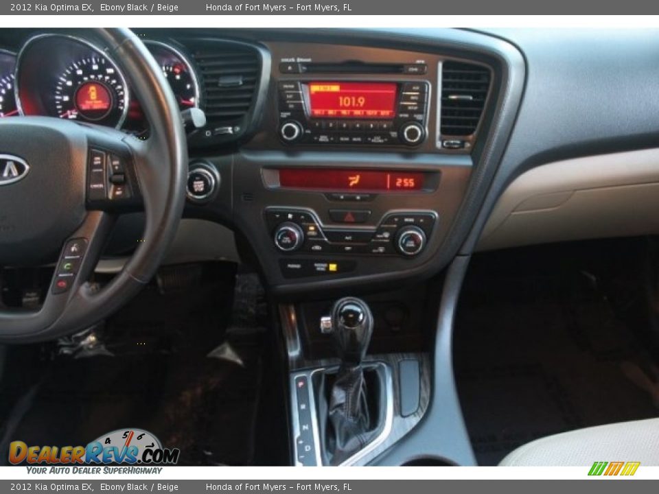 2012 Kia Optima EX Ebony Black / Beige Photo #19
