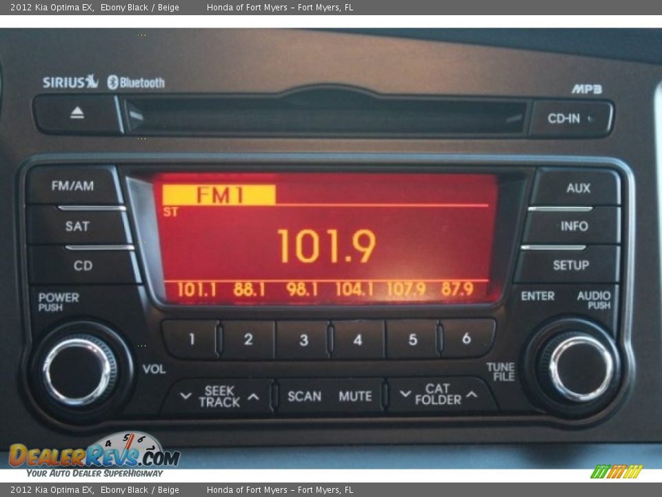 2012 Kia Optima EX Ebony Black / Beige Photo #20