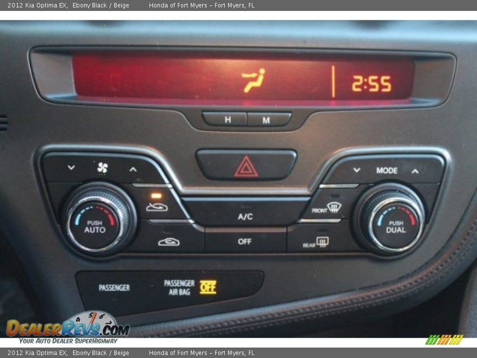 2012 Kia Optima EX Ebony Black / Beige Photo #21
