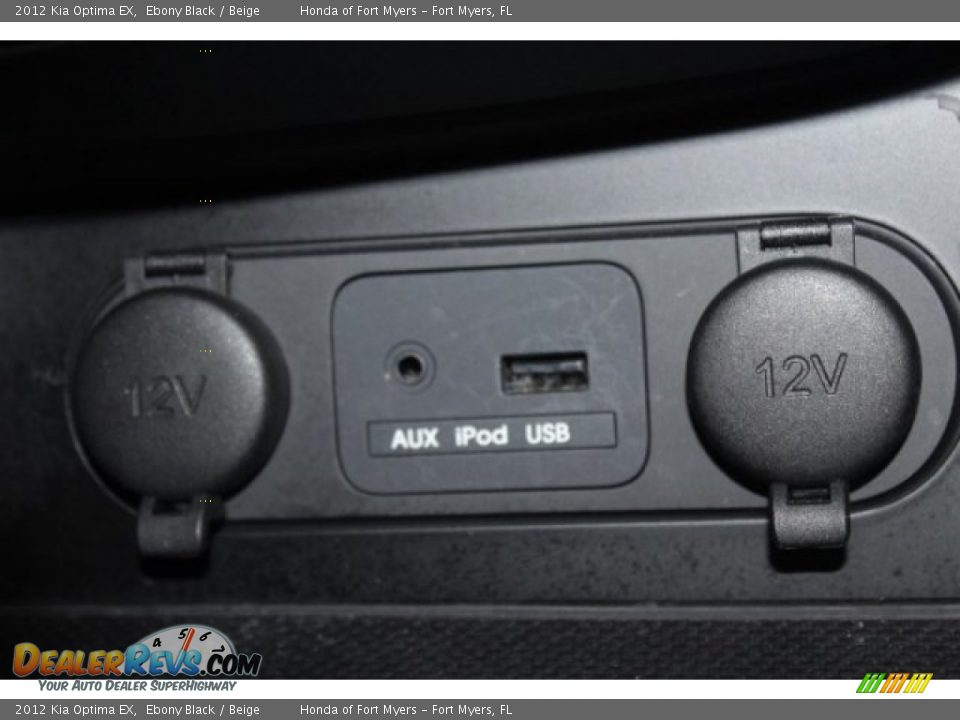 2012 Kia Optima EX Ebony Black / Beige Photo #23