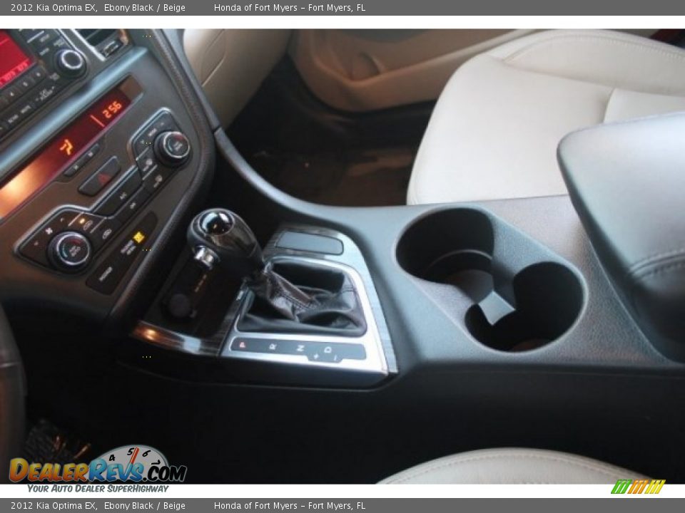 2012 Kia Optima EX Ebony Black / Beige Photo #24