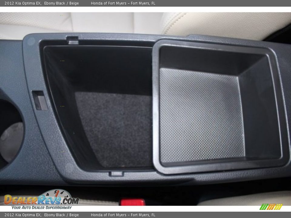2012 Kia Optima EX Ebony Black / Beige Photo #25