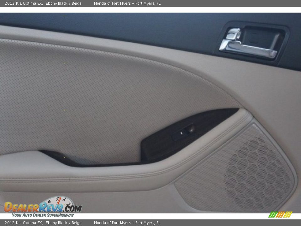 2012 Kia Optima EX Ebony Black / Beige Photo #26