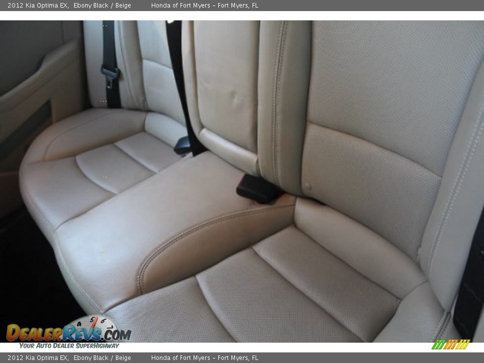2012 Kia Optima EX Ebony Black / Beige Photo #27
