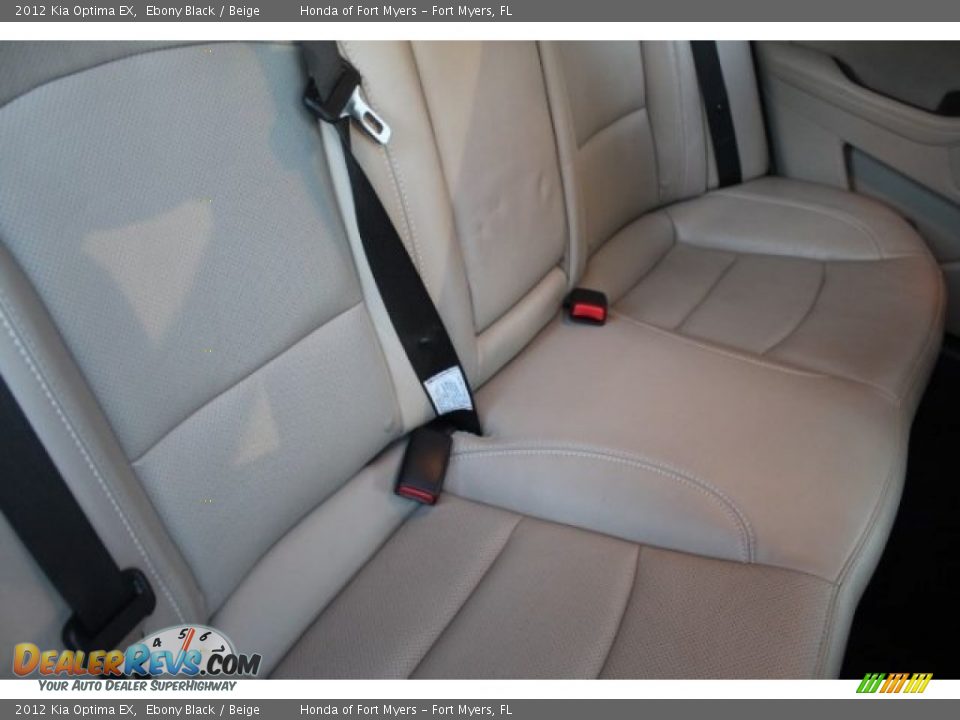 2012 Kia Optima EX Ebony Black / Beige Photo #30