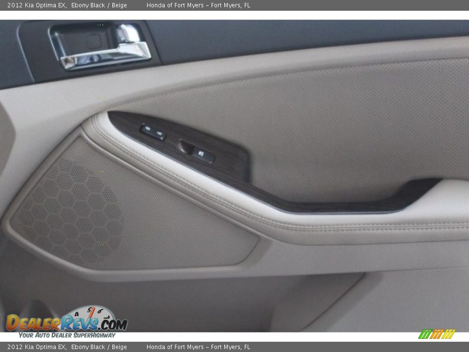 2012 Kia Optima EX Ebony Black / Beige Photo #31