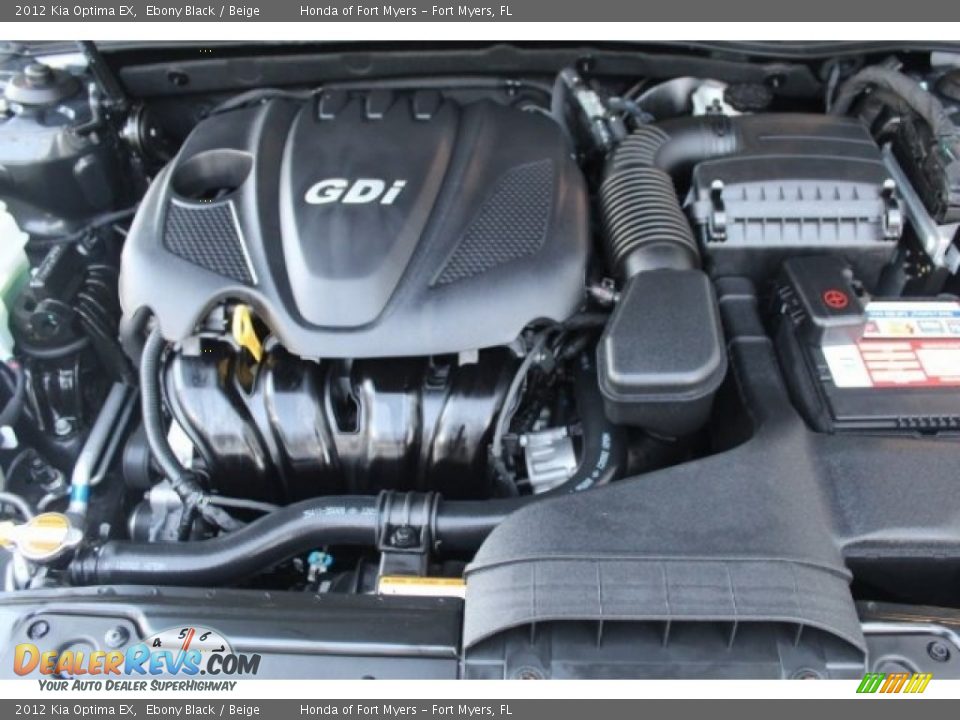 2012 Kia Optima EX Ebony Black / Beige Photo #34