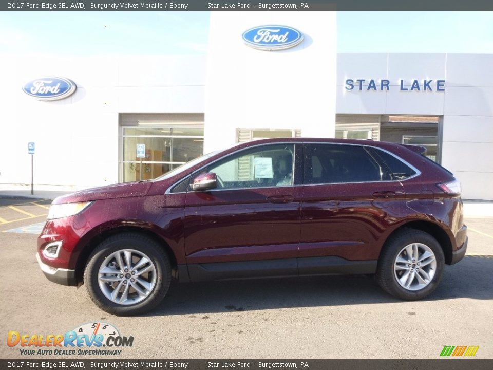 2017 Ford Edge SEL AWD Burgundy Velvet Metallic / Ebony Photo #1