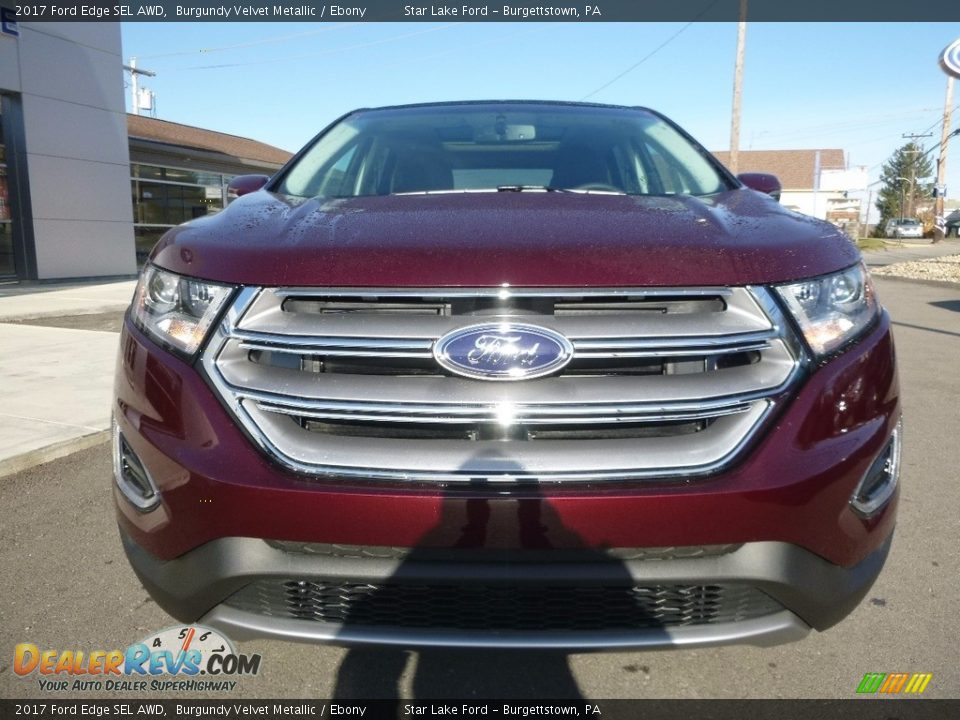 2017 Ford Edge SEL AWD Burgundy Velvet Metallic / Ebony Photo #2