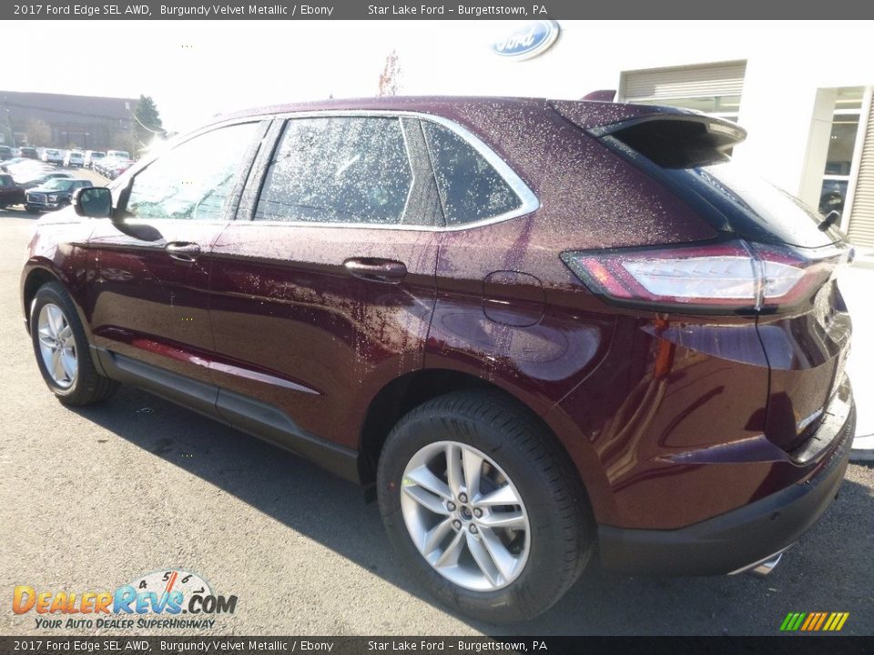 2017 Ford Edge SEL AWD Burgundy Velvet Metallic / Ebony Photo #8