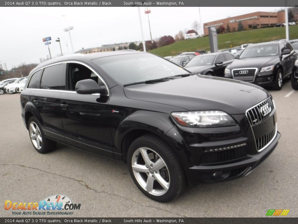 2014 Audi Q7 3.0 TFSI quattro Orca Black Metallic / Black Photo #10