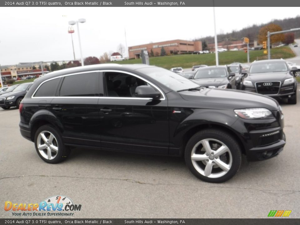 2014 Audi Q7 3.0 TFSI quattro Orca Black Metallic / Black Photo #11