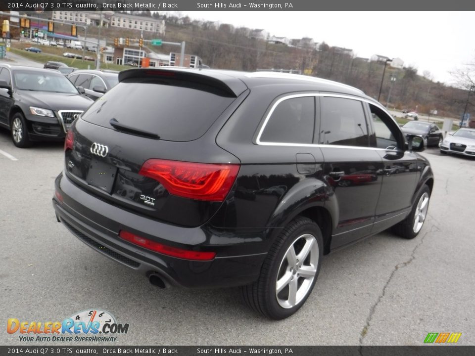 2014 Audi Q7 3.0 TFSI quattro Orca Black Metallic / Black Photo #14