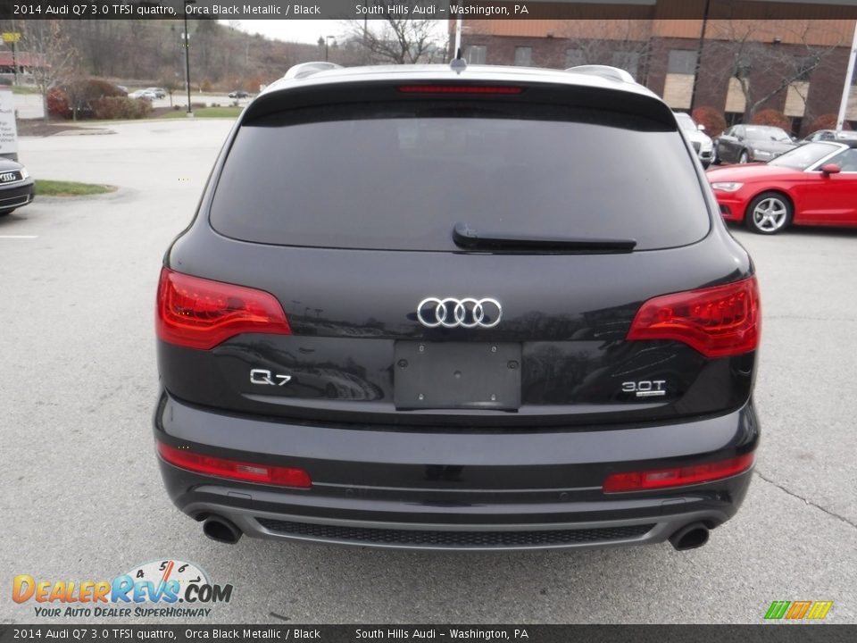 2014 Audi Q7 3.0 TFSI quattro Orca Black Metallic / Black Photo #16