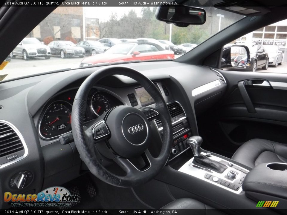 2014 Audi Q7 3.0 TFSI quattro Orca Black Metallic / Black Photo #18