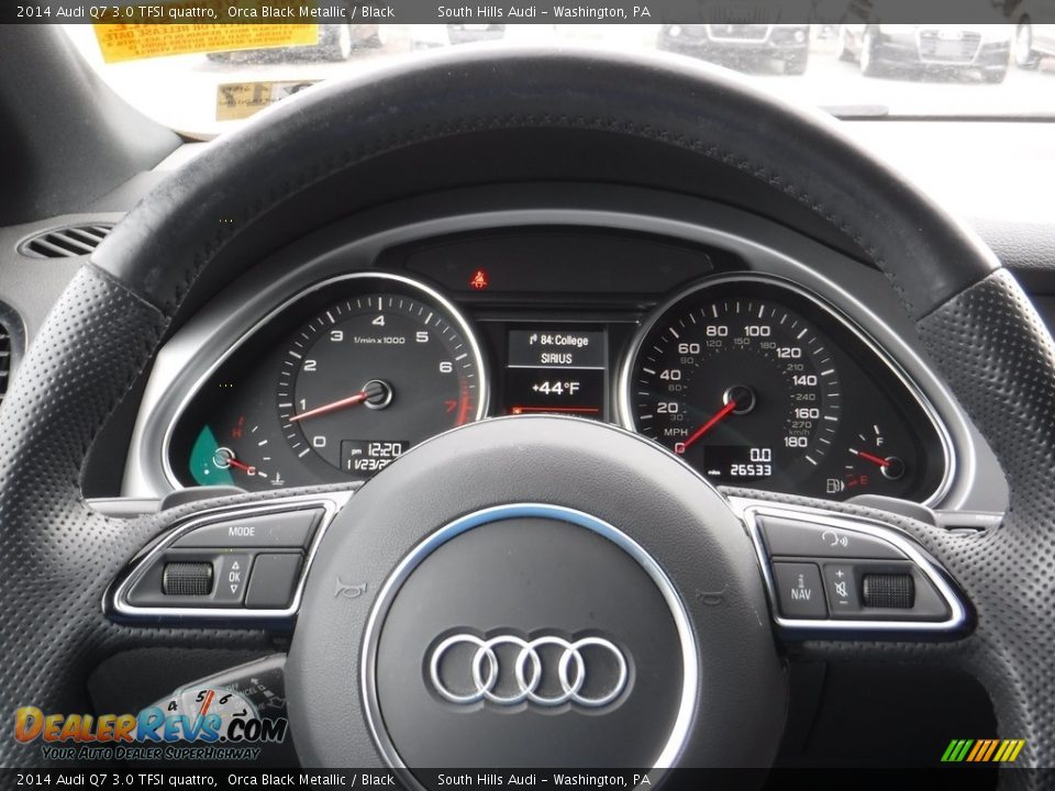 2014 Audi Q7 3.0 TFSI quattro Orca Black Metallic / Black Photo #28