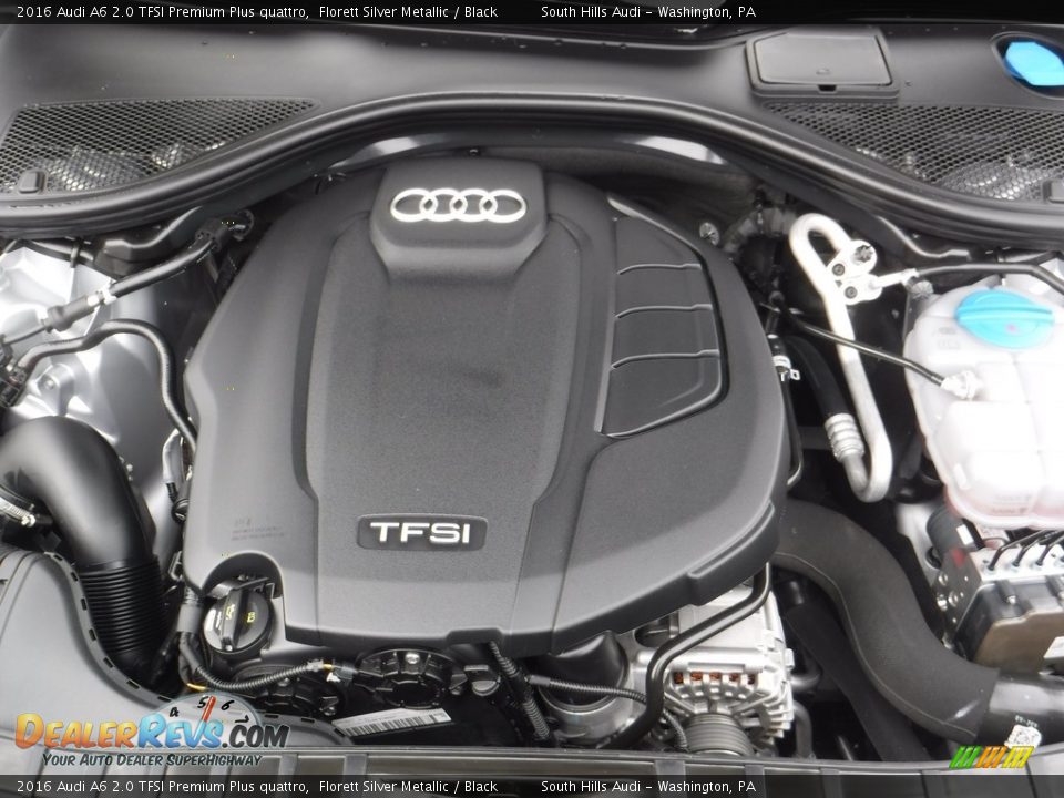 2016 Audi A6 2.0 TFSI Premium Plus quattro Florett Silver Metallic / Black Photo #16