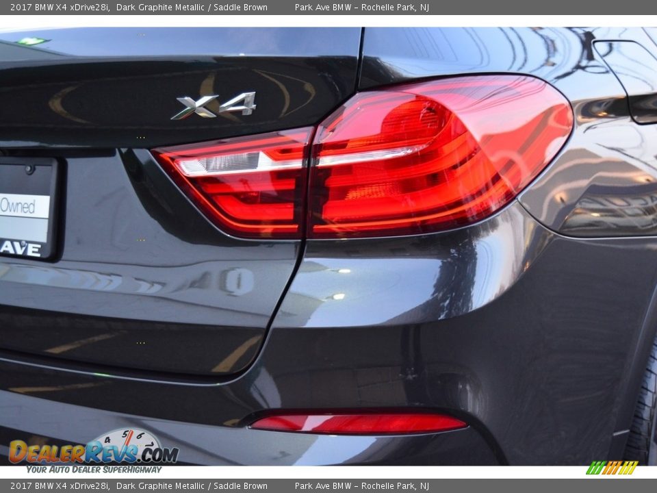 2017 BMW X4 xDrive28i Dark Graphite Metallic / Saddle Brown Photo #23