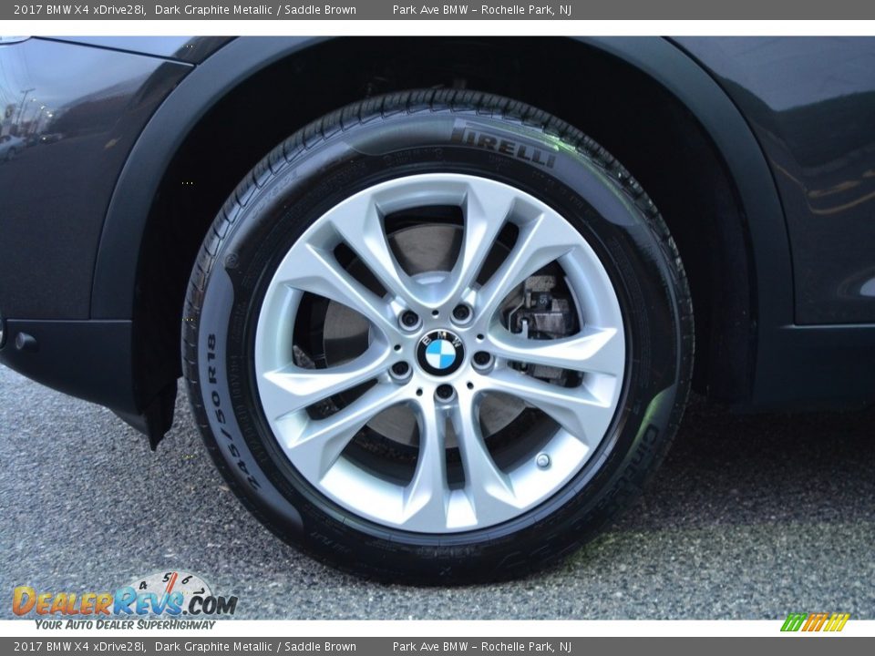 2017 BMW X4 xDrive28i Dark Graphite Metallic / Saddle Brown Photo #32