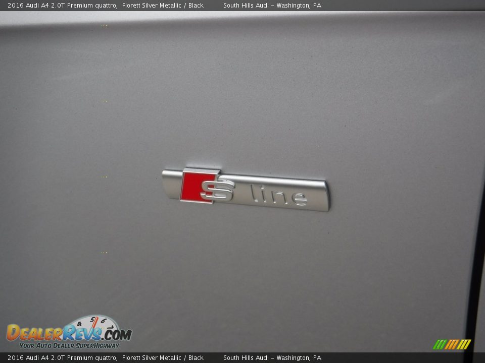 2016 Audi A4 2.0T Premium quattro Florett Silver Metallic / Black Photo #4