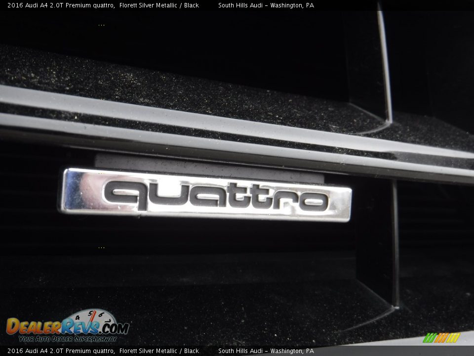 2016 Audi A4 2.0T Premium quattro Florett Silver Metallic / Black Photo #8