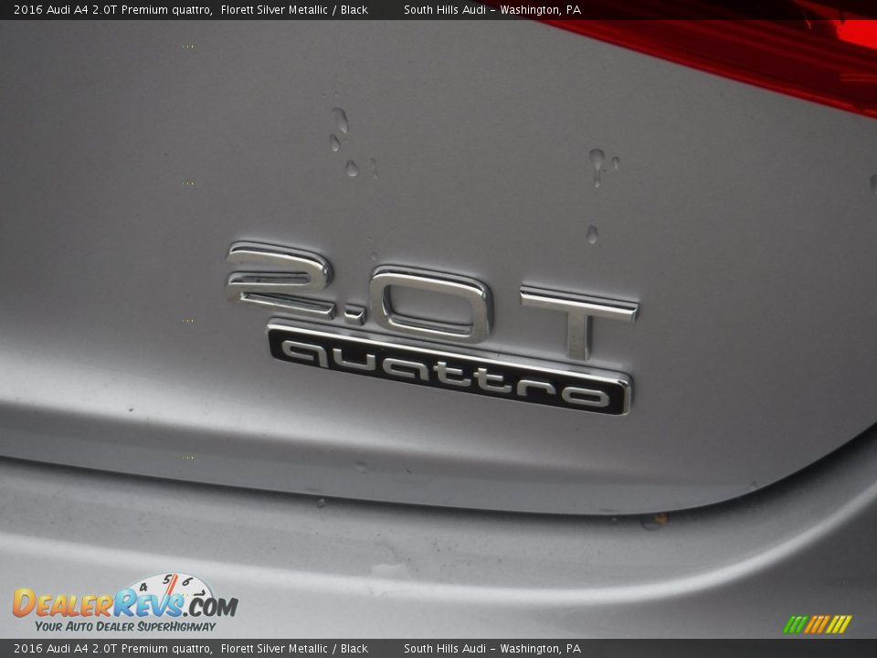 2016 Audi A4 2.0T Premium quattro Florett Silver Metallic / Black Photo #14