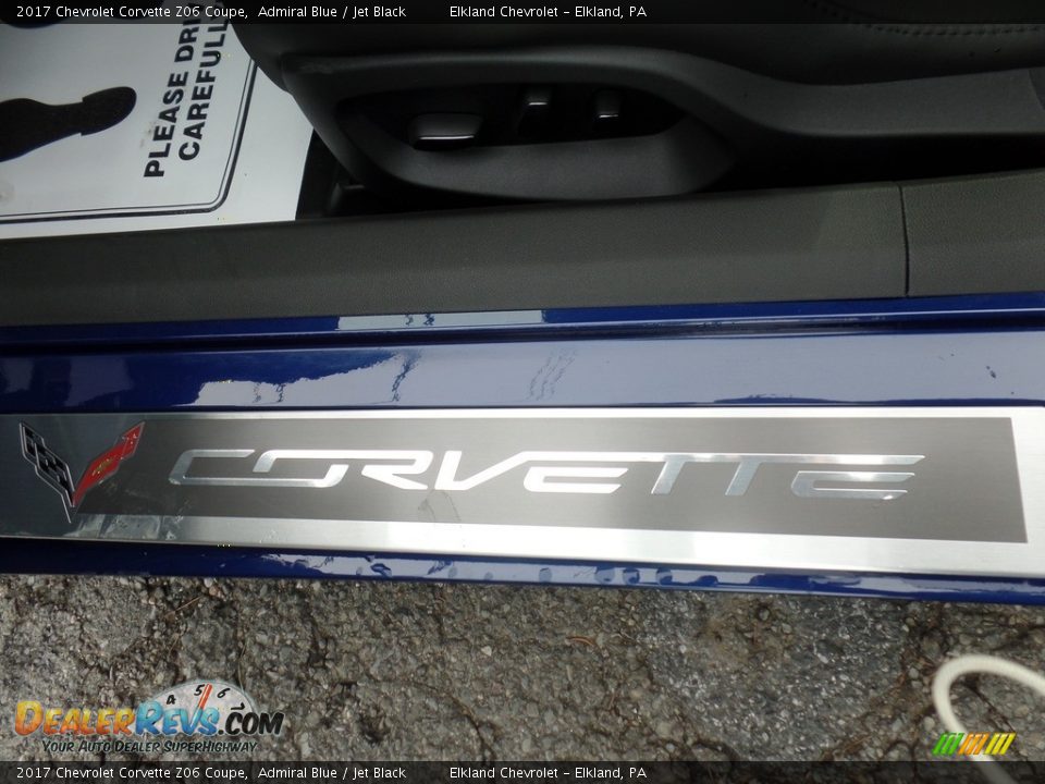 2017 Chevrolet Corvette Z06 Coupe Admiral Blue / Jet Black Photo #30