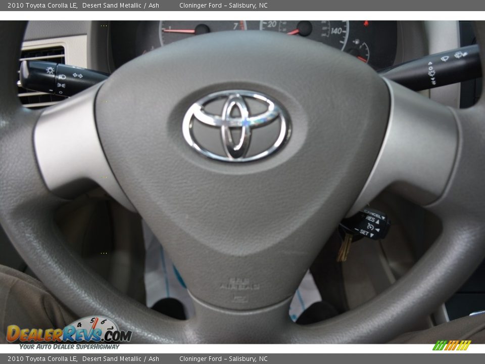 2010 Toyota Corolla LE Desert Sand Metallic / Ash Photo #19