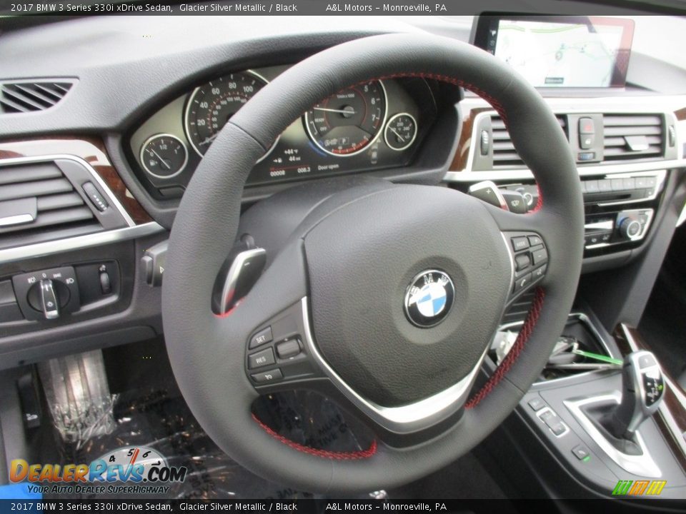 2017 BMW 3 Series 330i xDrive Sedan Steering Wheel Photo #14