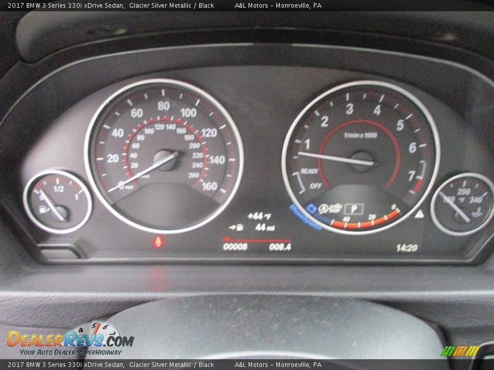 2017 BMW 3 Series 330i xDrive Sedan Glacier Silver Metallic / Black Photo #20