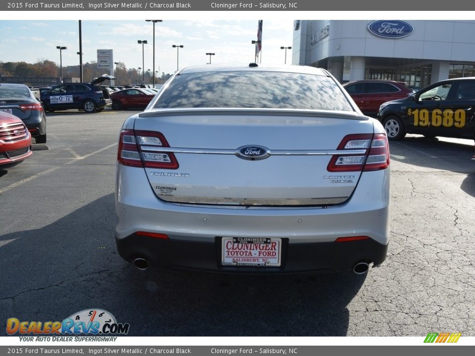 2015 Ford Taurus Limited Ingot Silver Metallic / Charcoal Black Photo #4