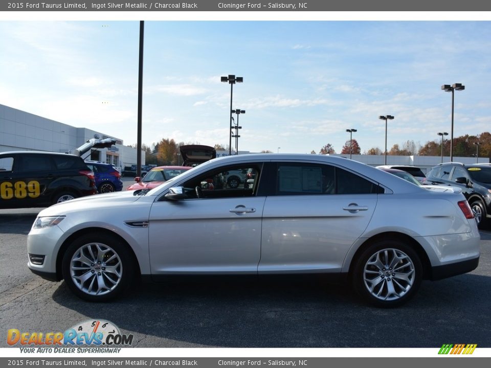 2015 Ford Taurus Limited Ingot Silver Metallic / Charcoal Black Photo #6